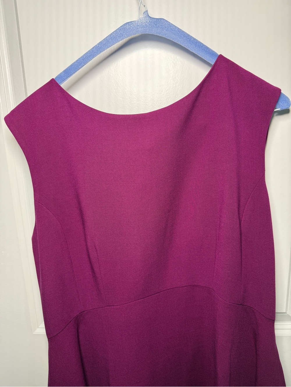 Tahari Fitted Sheath Dress in Magenta Plum